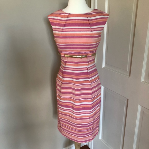 Calvin Klein Dresses & Skirts - Calvin Klein Sheath with Gold Belt